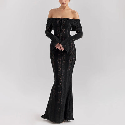 Alessia שמלת ערב מקסי תחרה