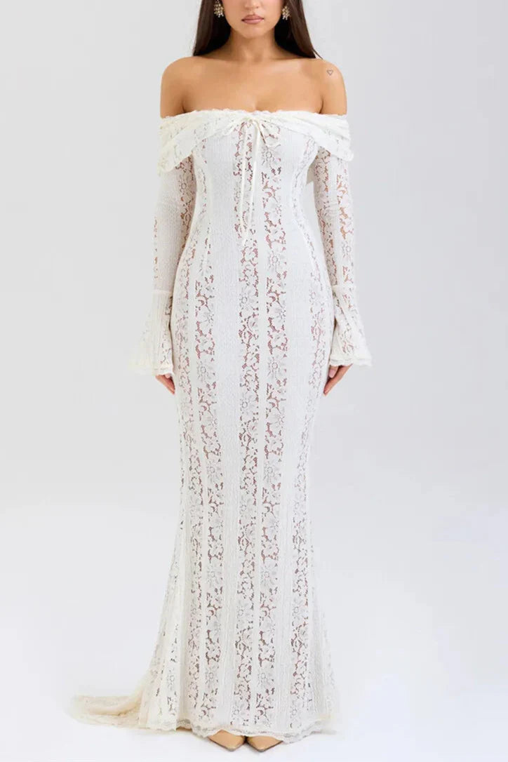 Alessia שמלת ערב מקסי תחרה