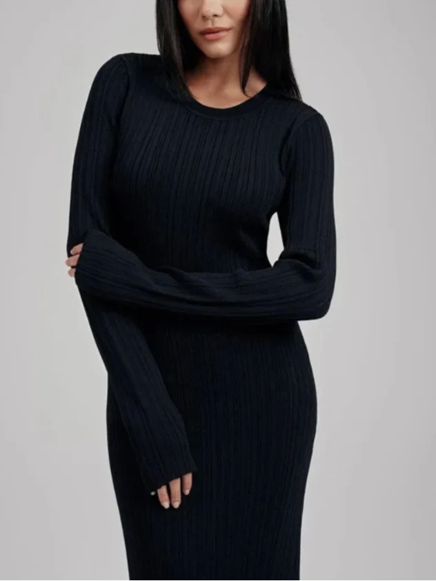 Jana שמלת מקסי סרוגה