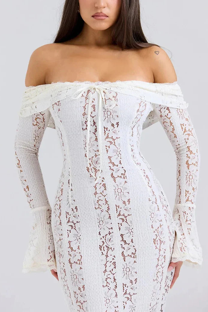 Alessia שמלת ערב מקסי תחרה