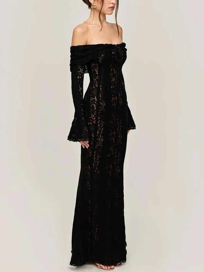 Alessia שמלת ערב מקסי תחרה